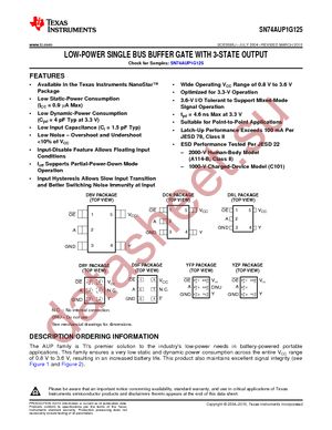 74AUP1G125DBVTG4 datasheet  